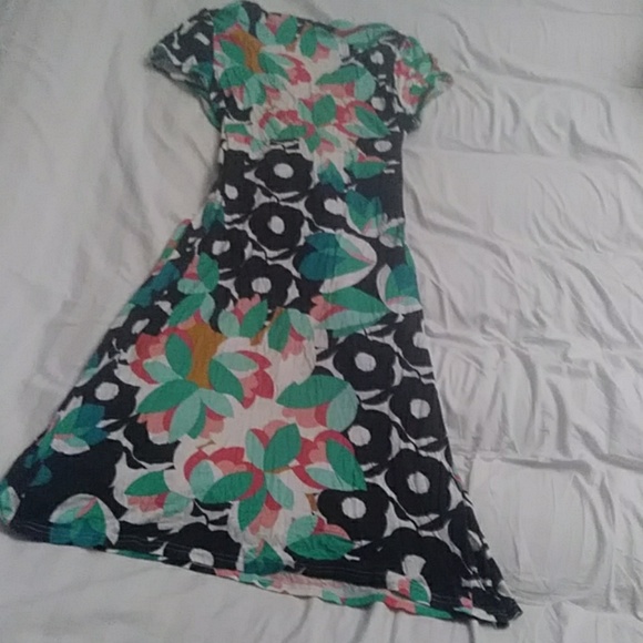 Colorful V-Neck Dandara Midi Dress - Picture 2 of 2